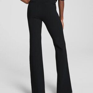 SPANX Pull On Black Ponte Flare Pant, Size Large, Inseam 30"